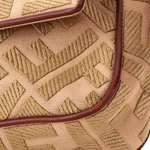 Fendi Medium Baguette NM Bag Zucca Embroidered Canvas - Picture 6 of 6